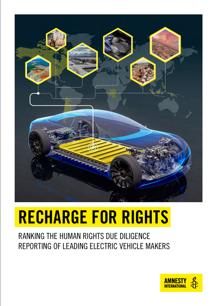 Recharge for rights: Ranking the human rights due diligence reporting of leading electric vehicle makers