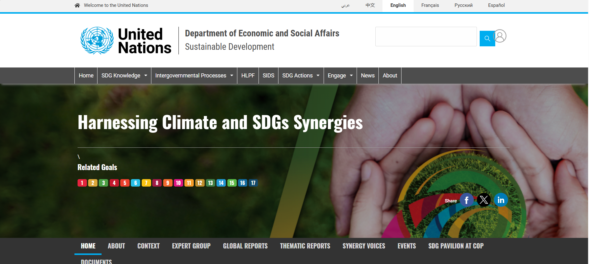 Harnessing Climate and SDGs Synergies