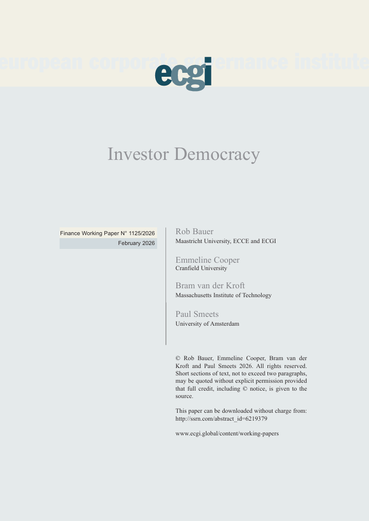Investor democracy