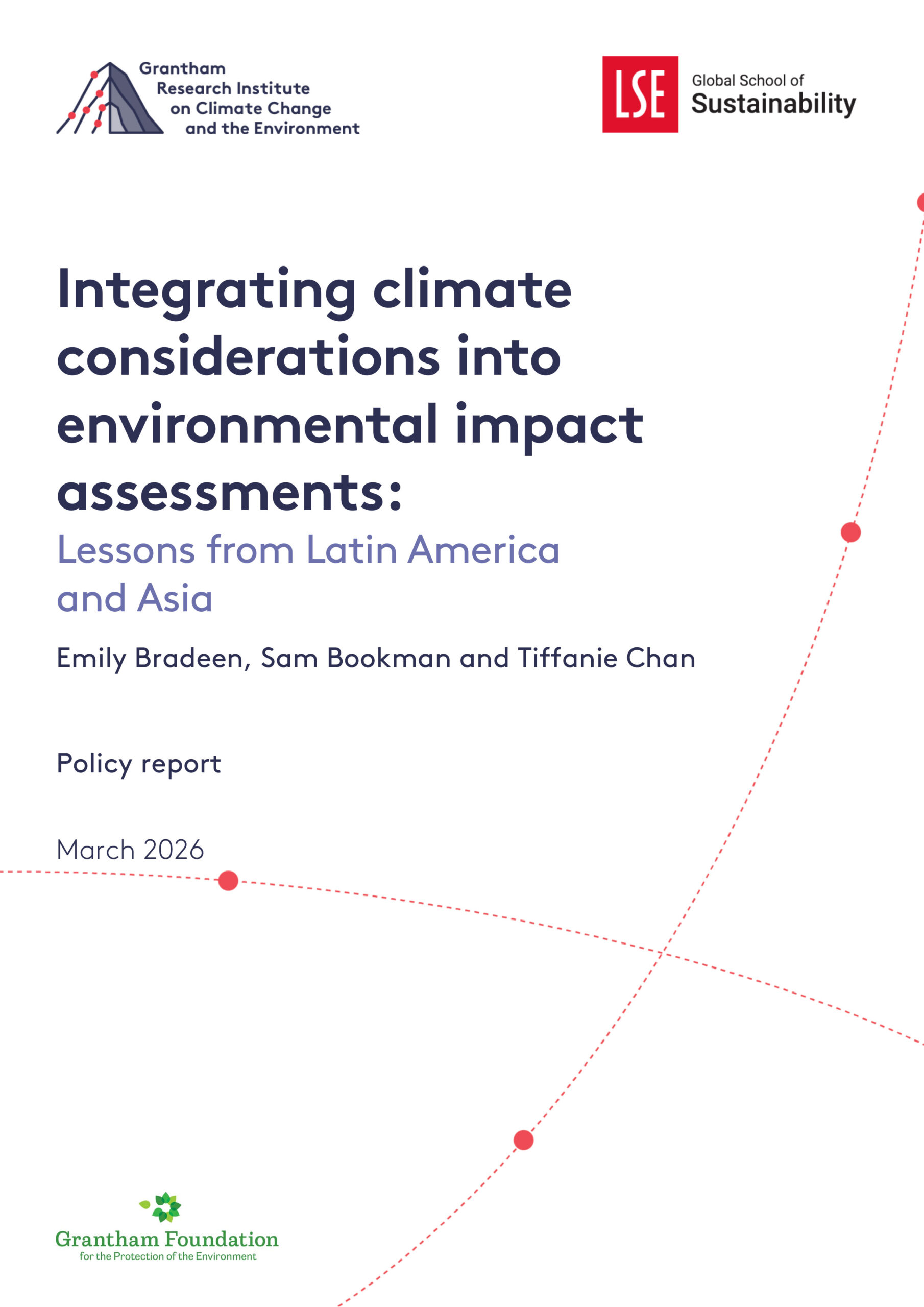 Integrating climate considerations into environmental impact assessments: Lessons from Latin America and Asia