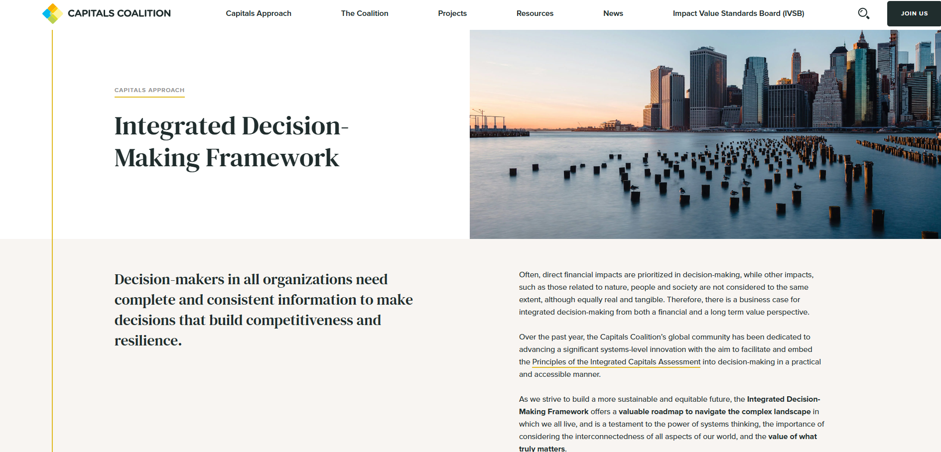Integrated decision-making framework