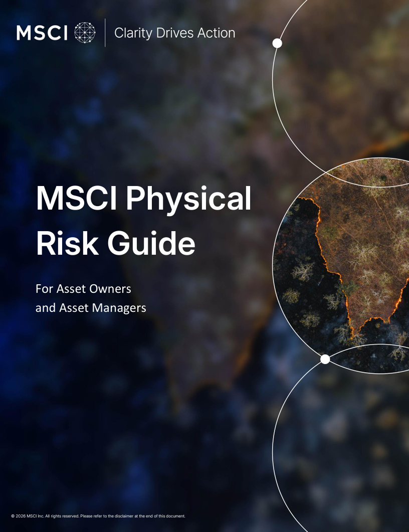 Physical risk guide: For asset owners and asset managers