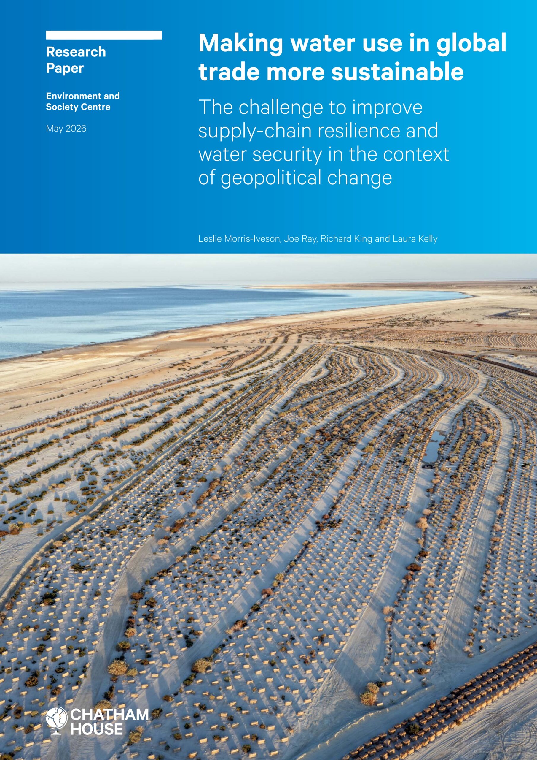 Making water use in global trade more sustainable: The challenge to improve supply-chain resilience and water security in the context of geopolitical change