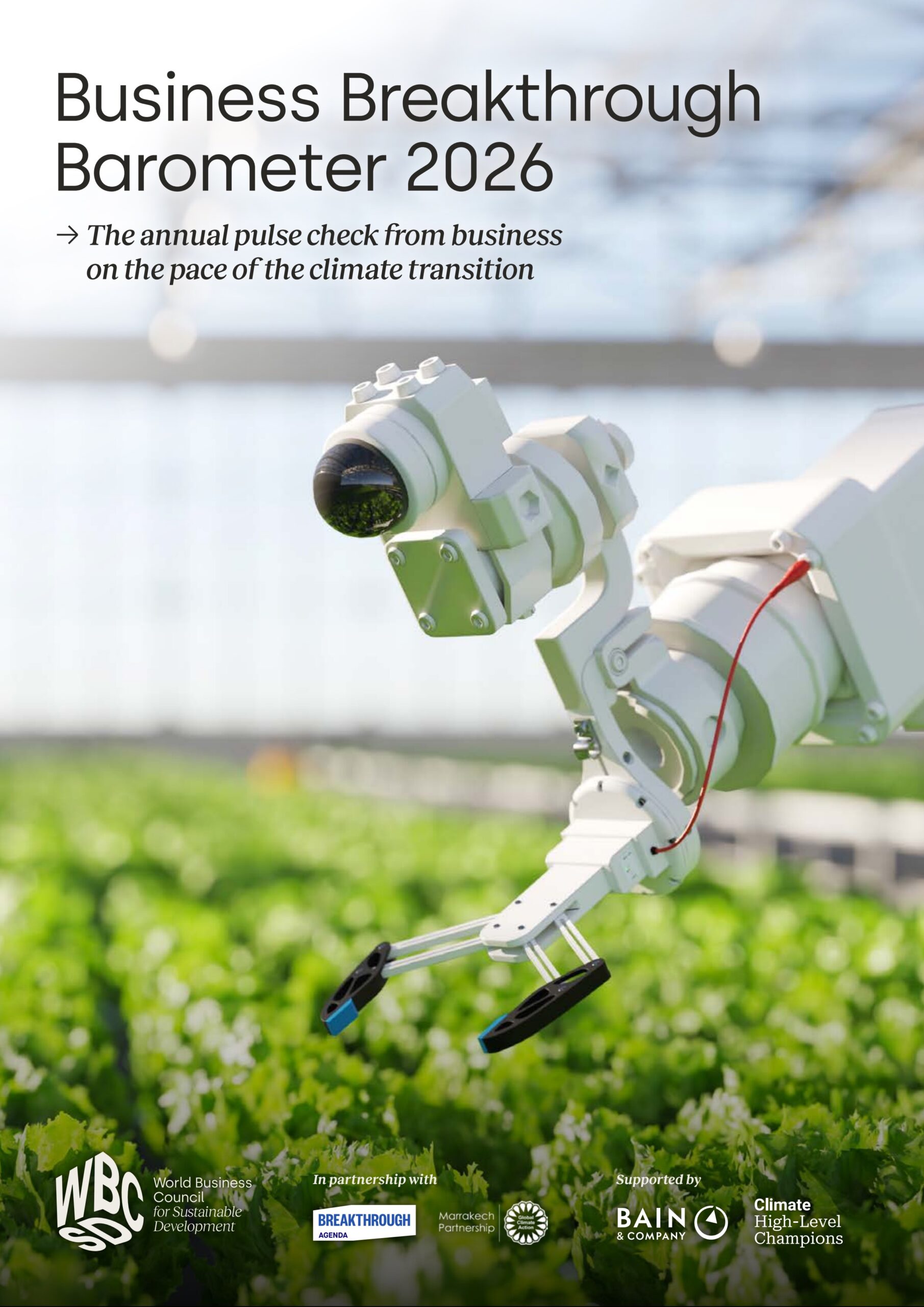 Business breakthrough barometer 2026: The annual pulse check from business on the pace of the climate transition