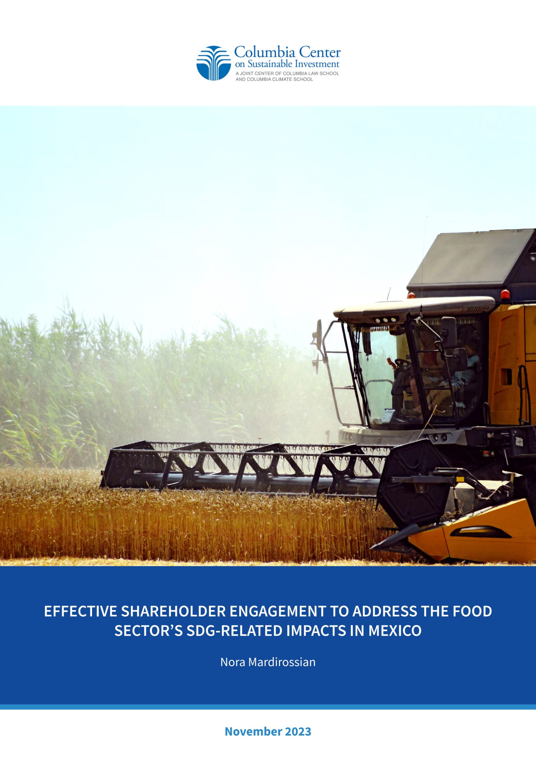 Effective Shareholder Engagement to Address the Food Sector's SDG-Related Impacts in Mexico