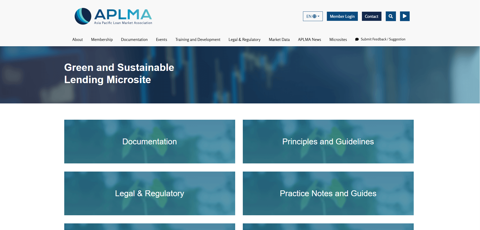 APLMA: Green and Sustainable Lending Microsite