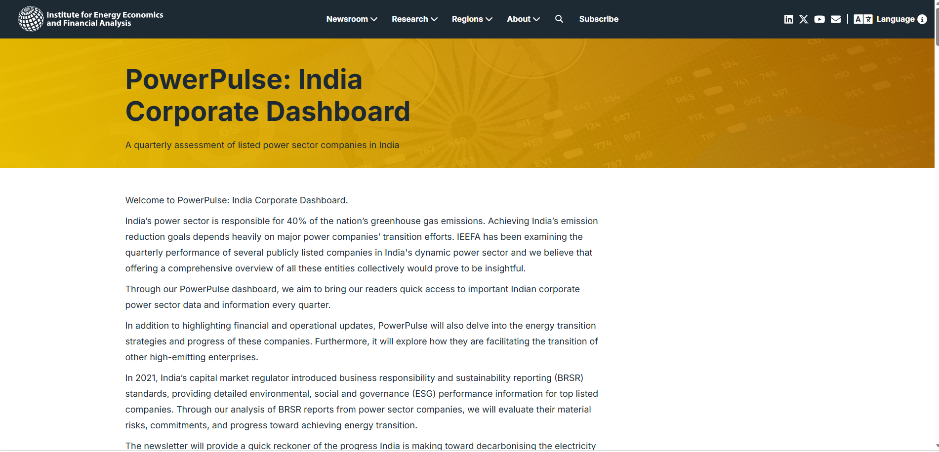PowerPulse: India Corporate Dashboard