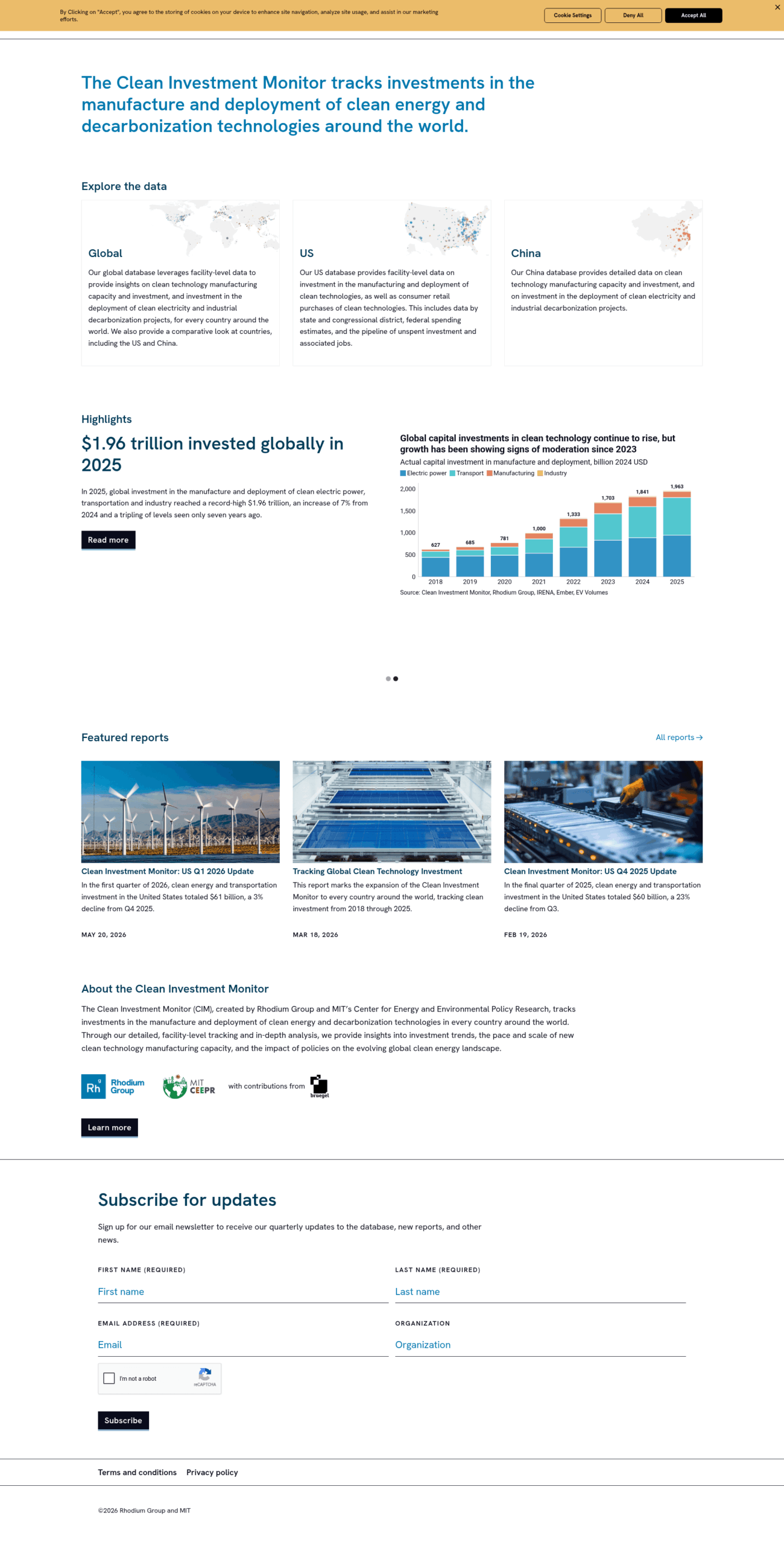 The Clean Investment Monitor