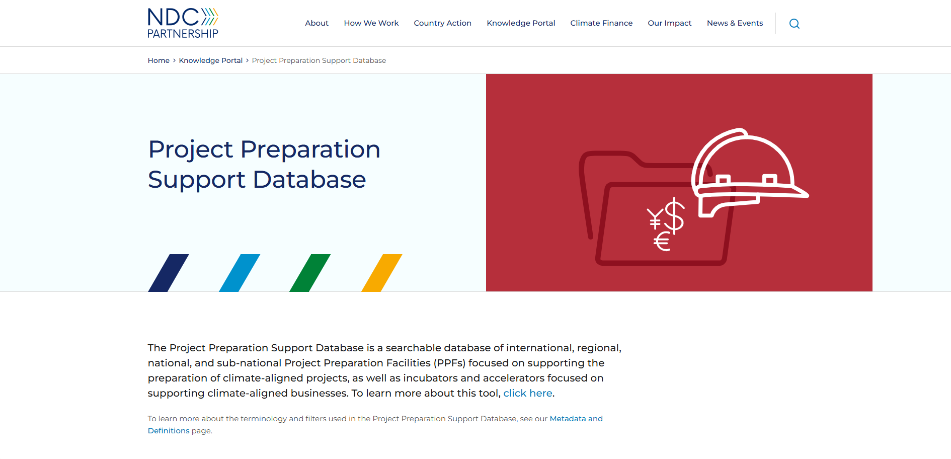 Project Preparation Support Database (PPSD)