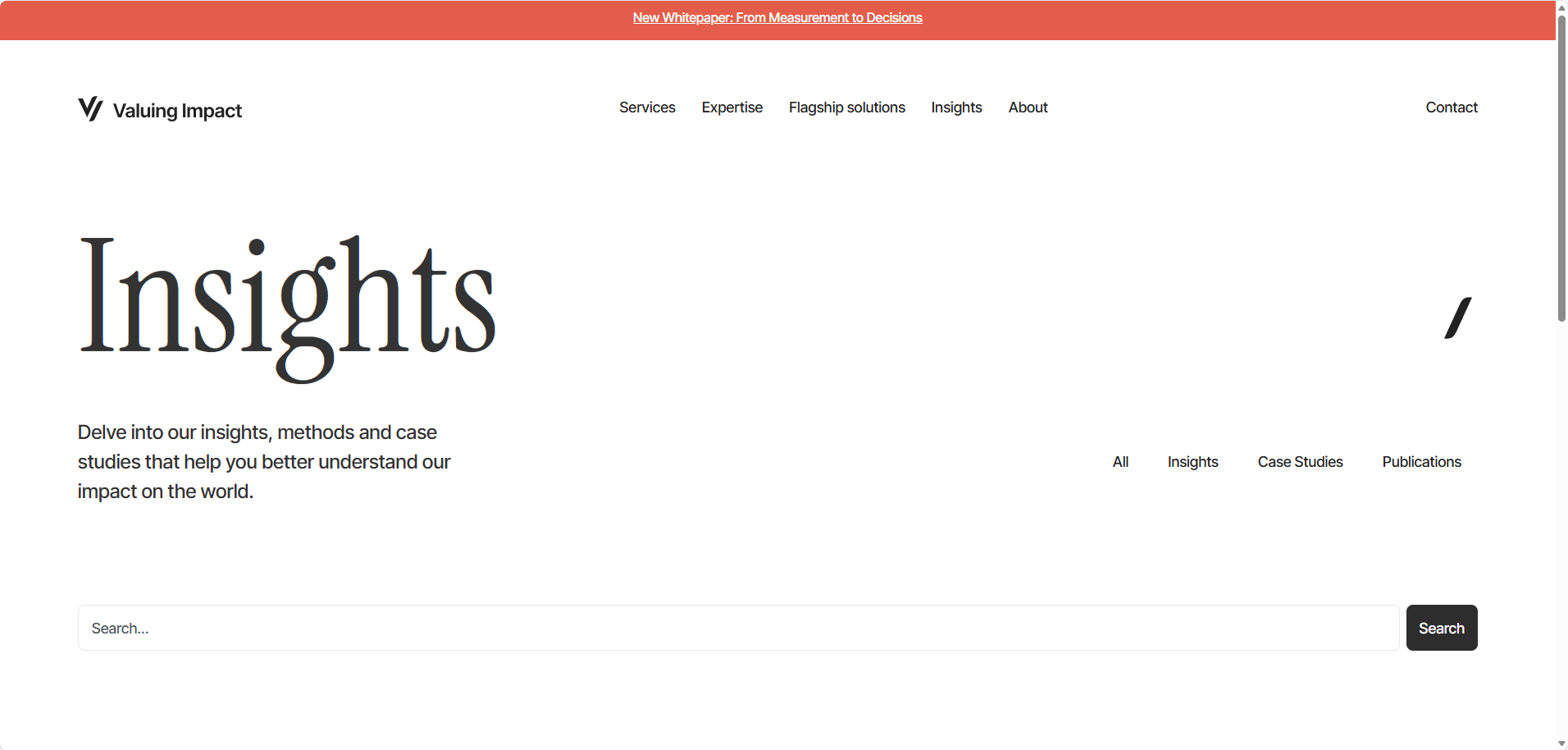 Valuing Impact Dataset