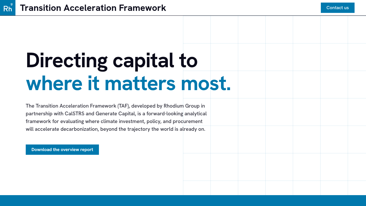 Transition Acceleration Framework (TAF)