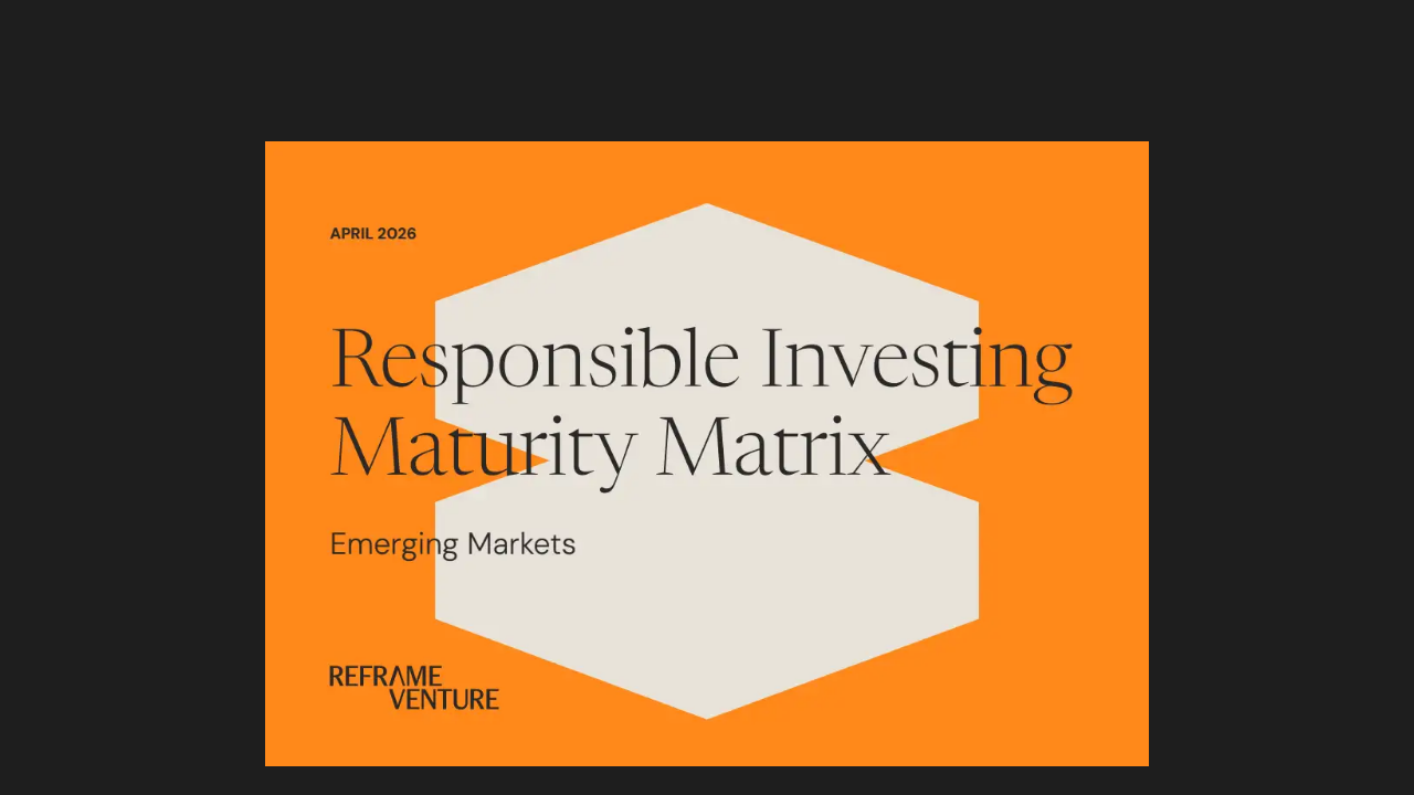 Responsible investing maturity matrix: Emerging markets