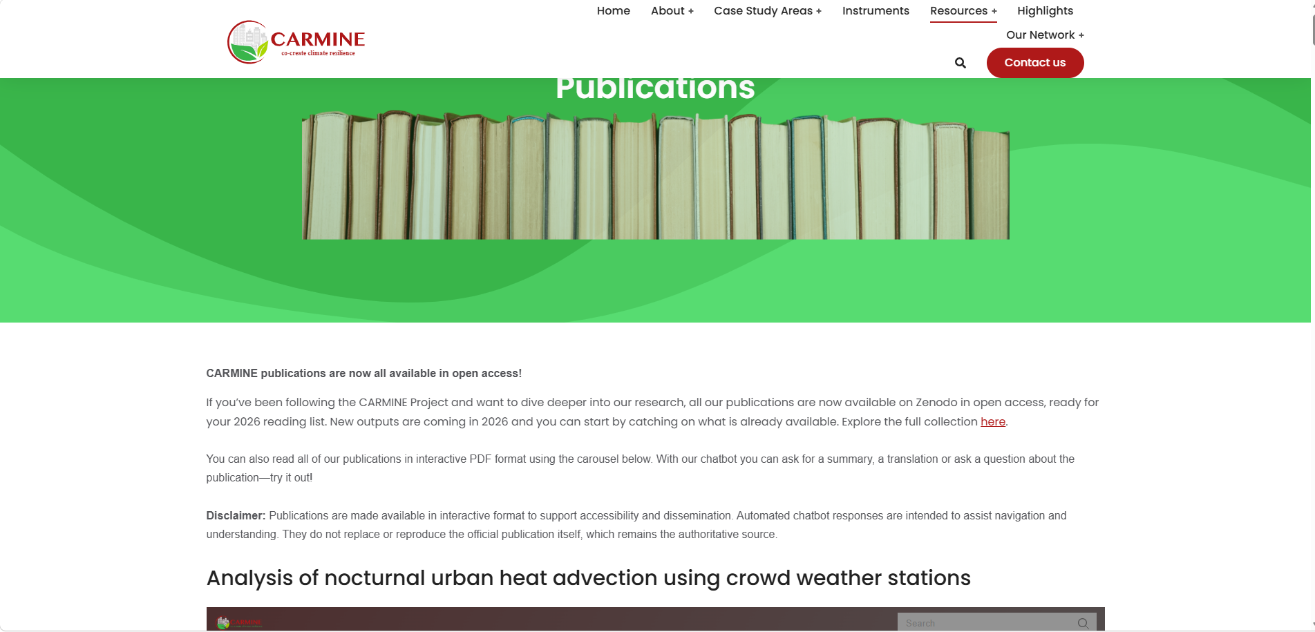 Collection of Open-Access CARMINE Publications