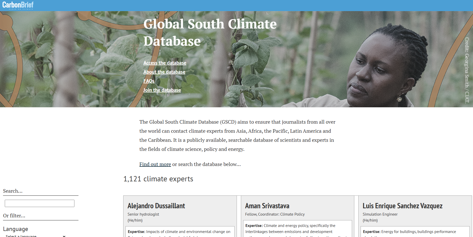 Global South Climate Database