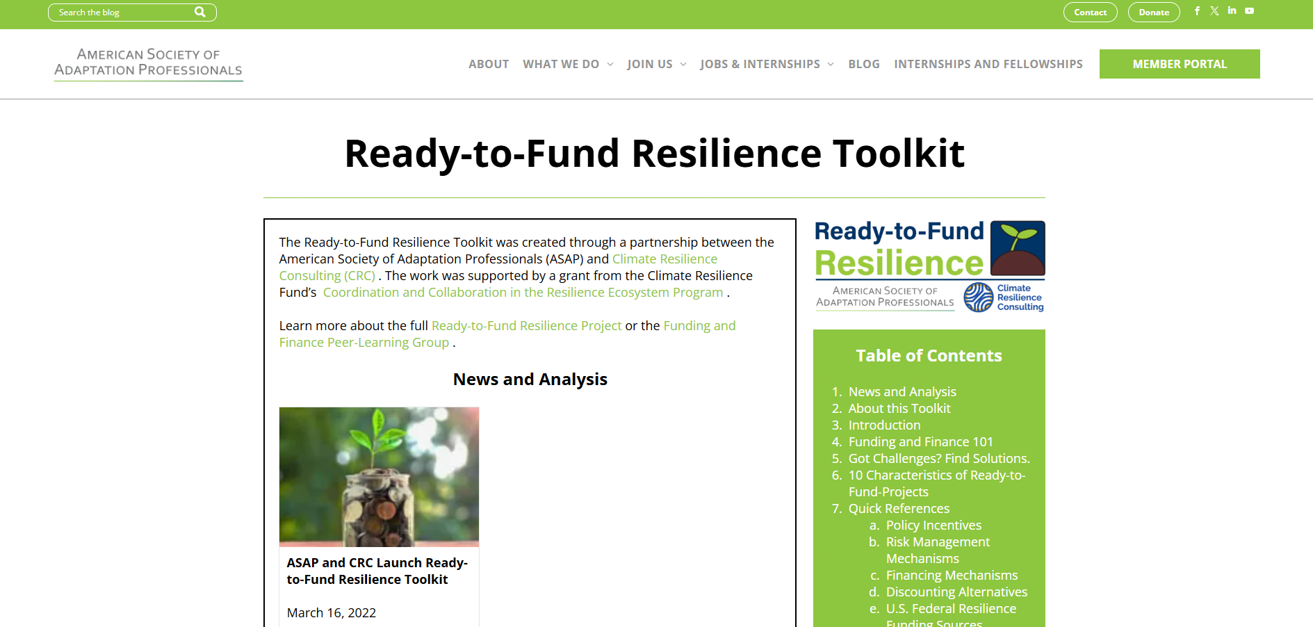 Ready-to-Fund Resilience Toolkit