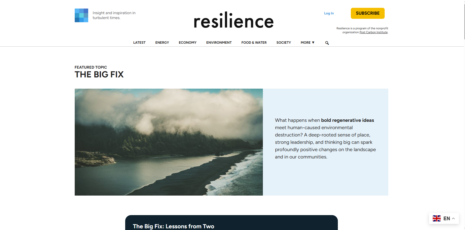 The Big Fix Resource Collection