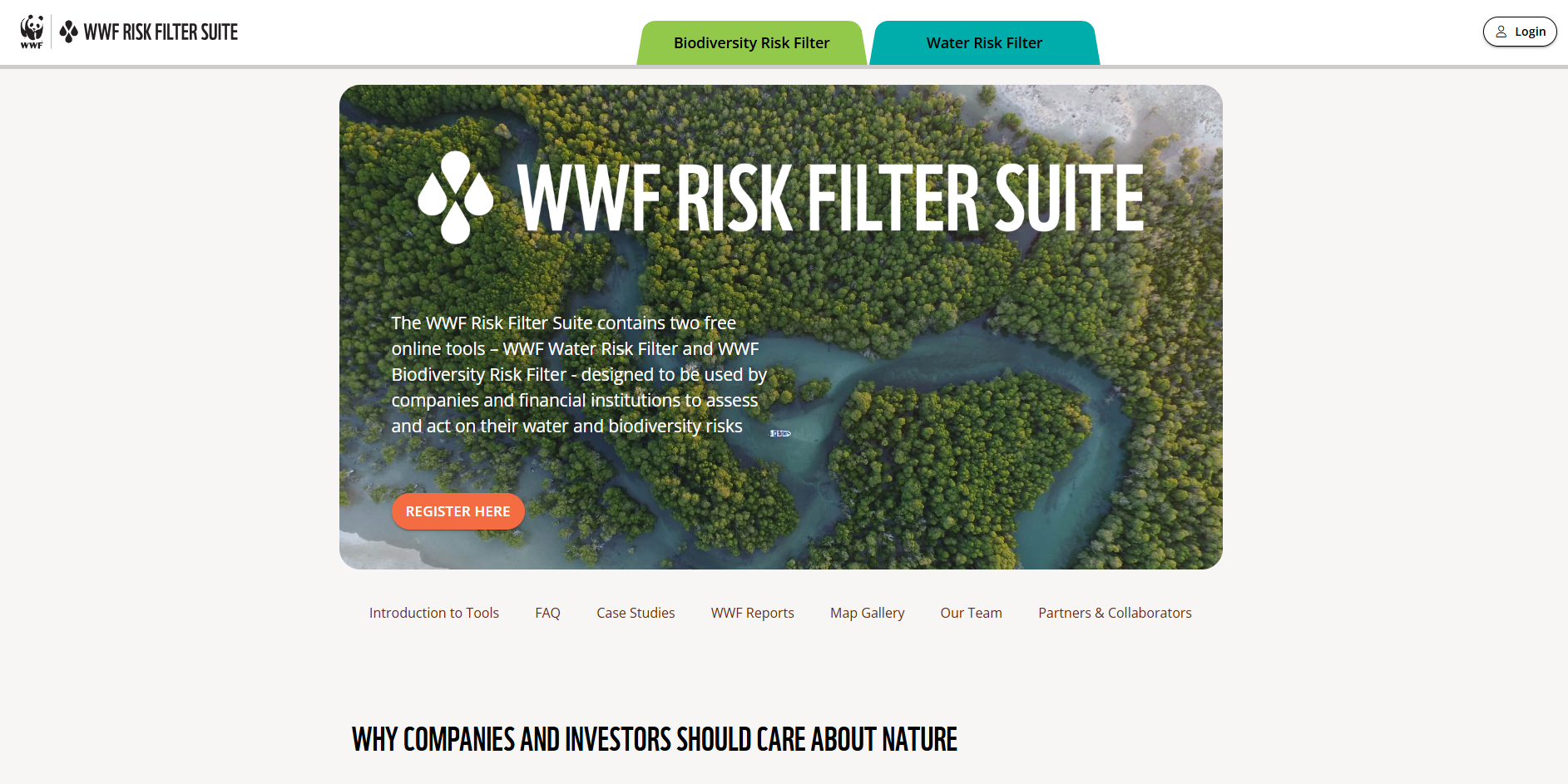 WWF Risk Filter Suite