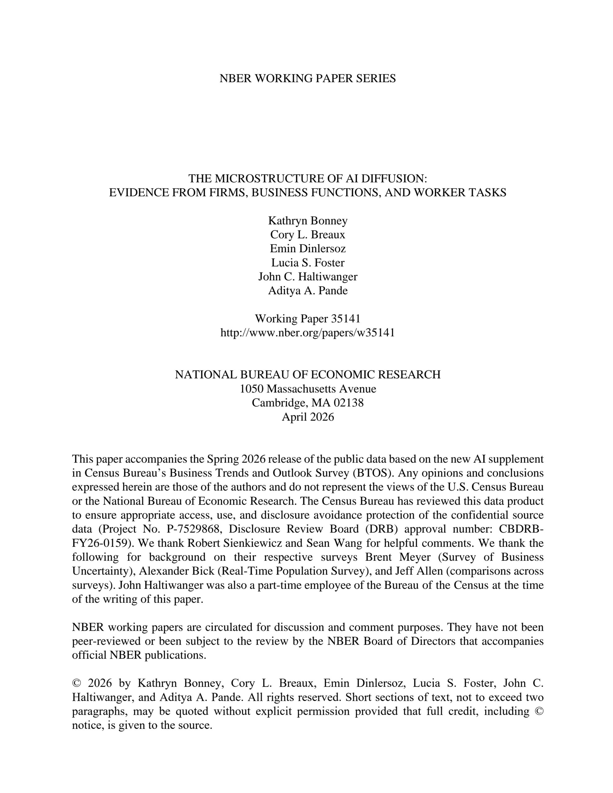 The microstructure of AI diffusion: Evidence from firms, business functions, and worker tasks