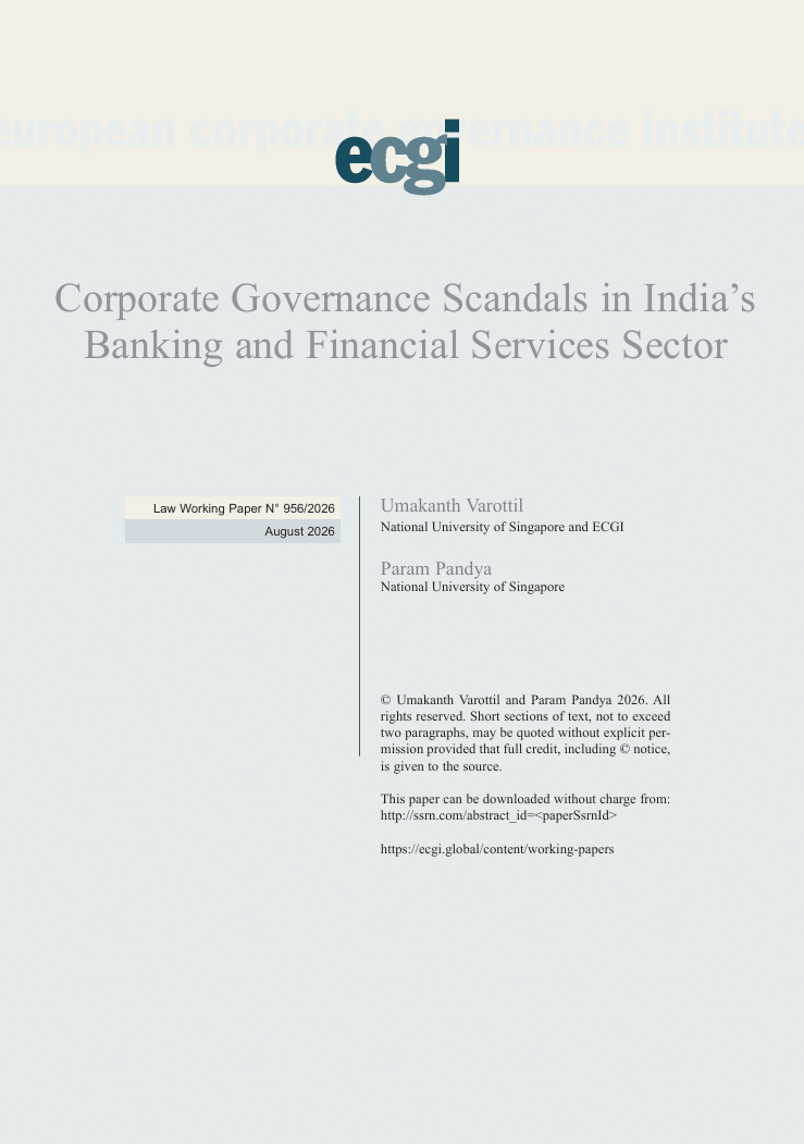 Corporate governance scandals in India’s banking and financial services sector