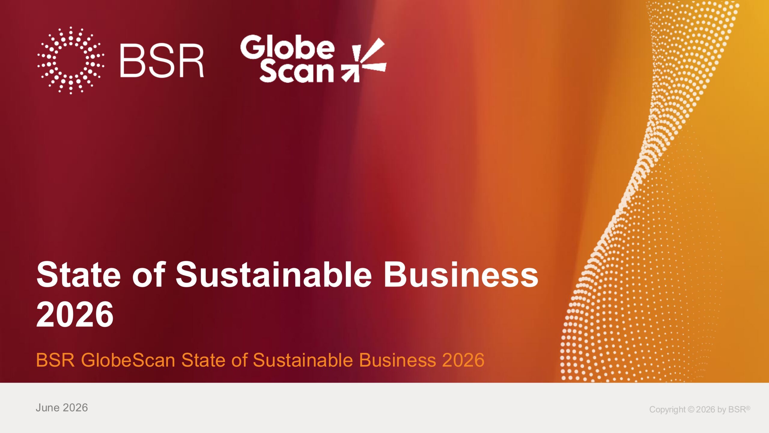 State of sustainable business 2026