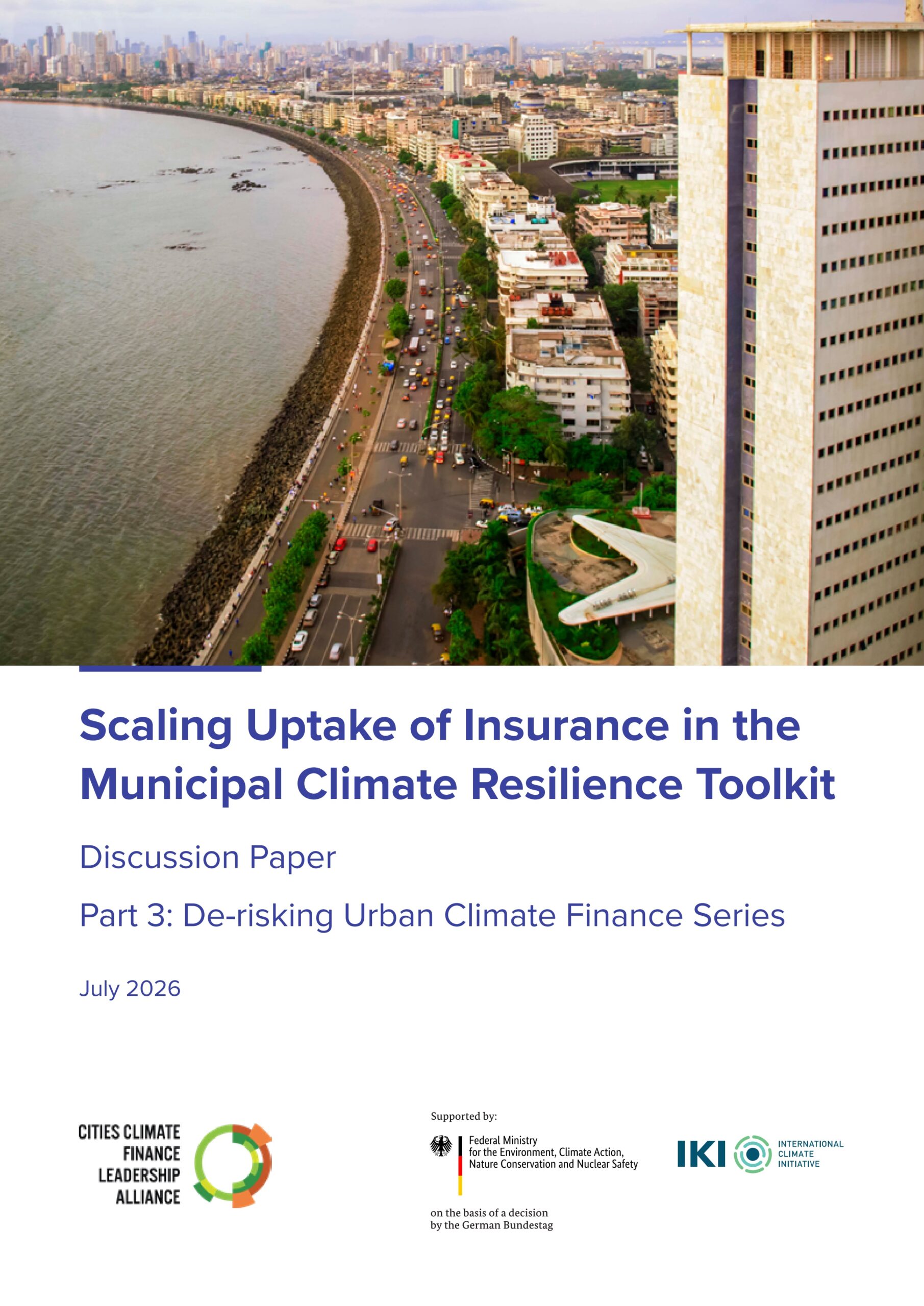 Scaling uptake of insurance in the Municipal Climate Resilience Toolkit: Discussion paper
