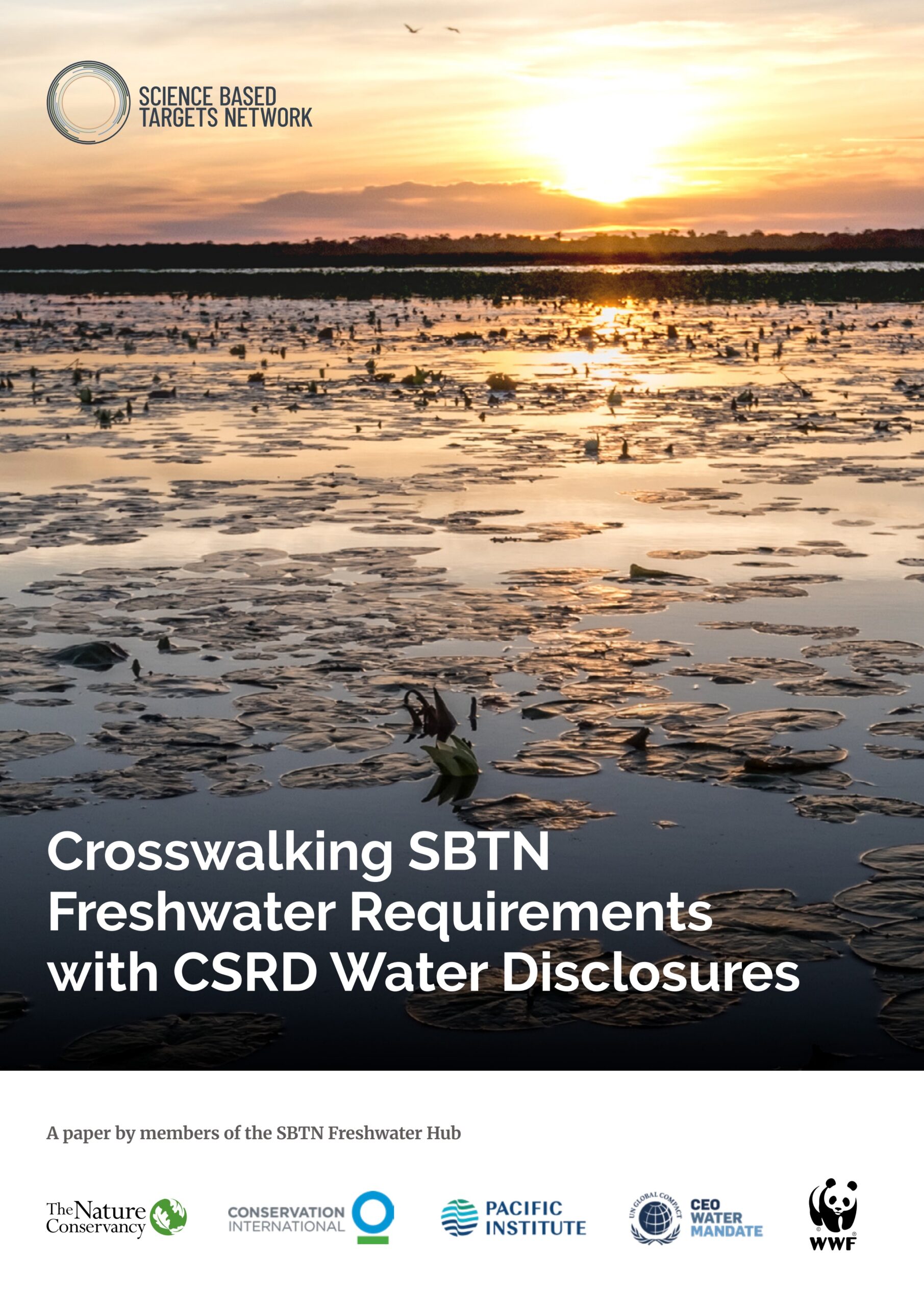 Crosswalking SBTN freshwater requirements with CSRD water disclosures