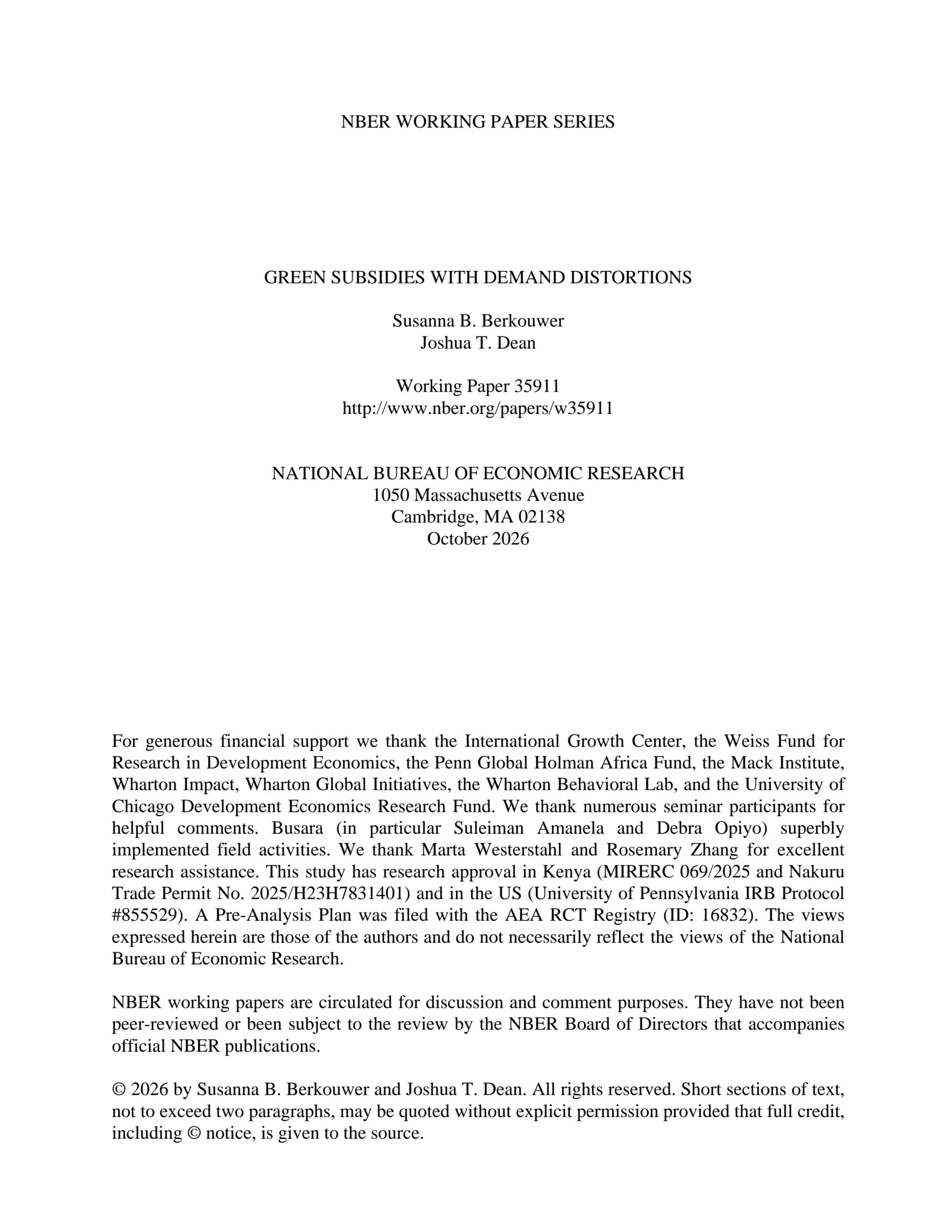 Green subsidies with demand distortions