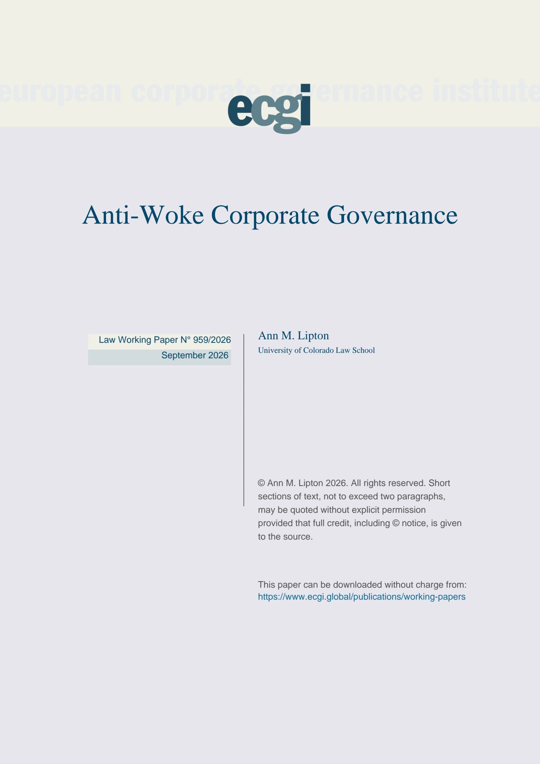 Anti-woke corporate governance