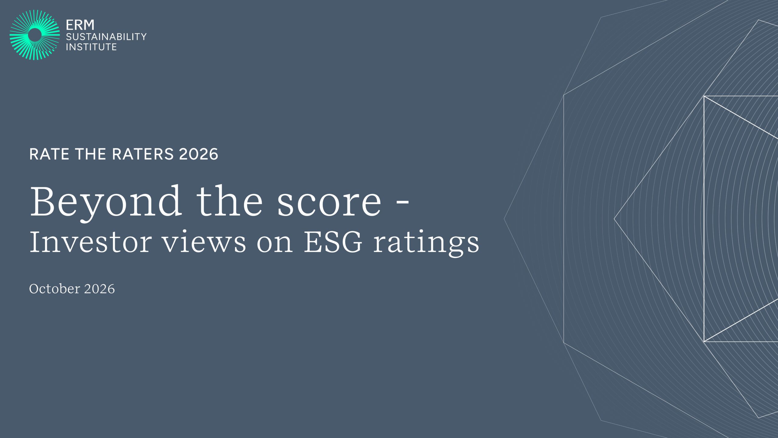 Beyond the score - Investor views on ESG ratings
