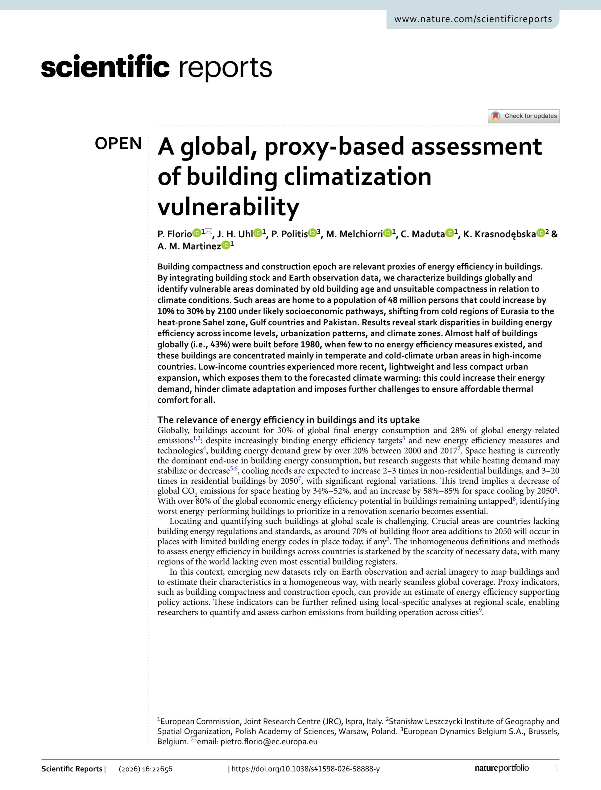 A global, proxy-based assessment of building climatization vulnerability