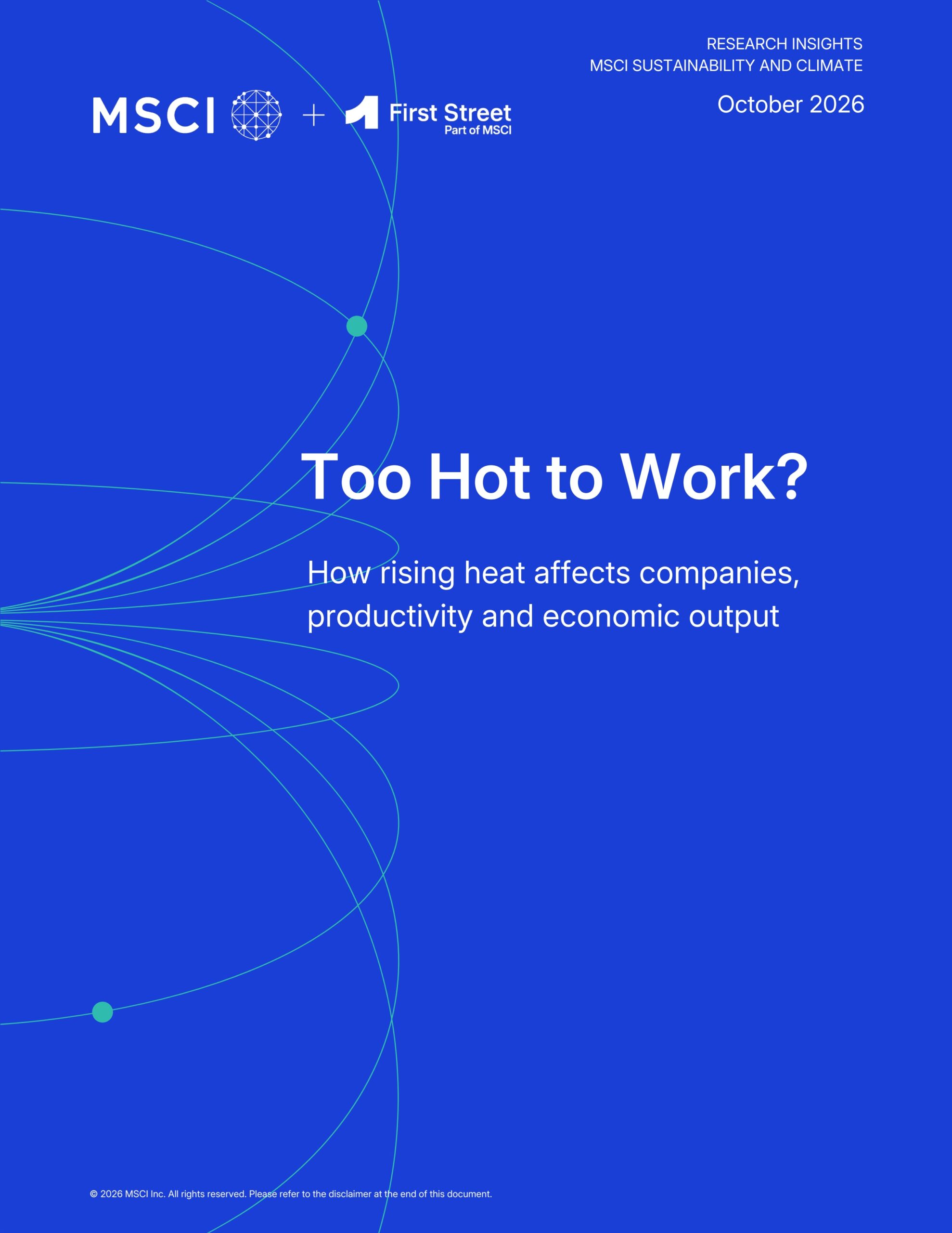 Too hot to work? How rising heat affects companies, productivity and economic output