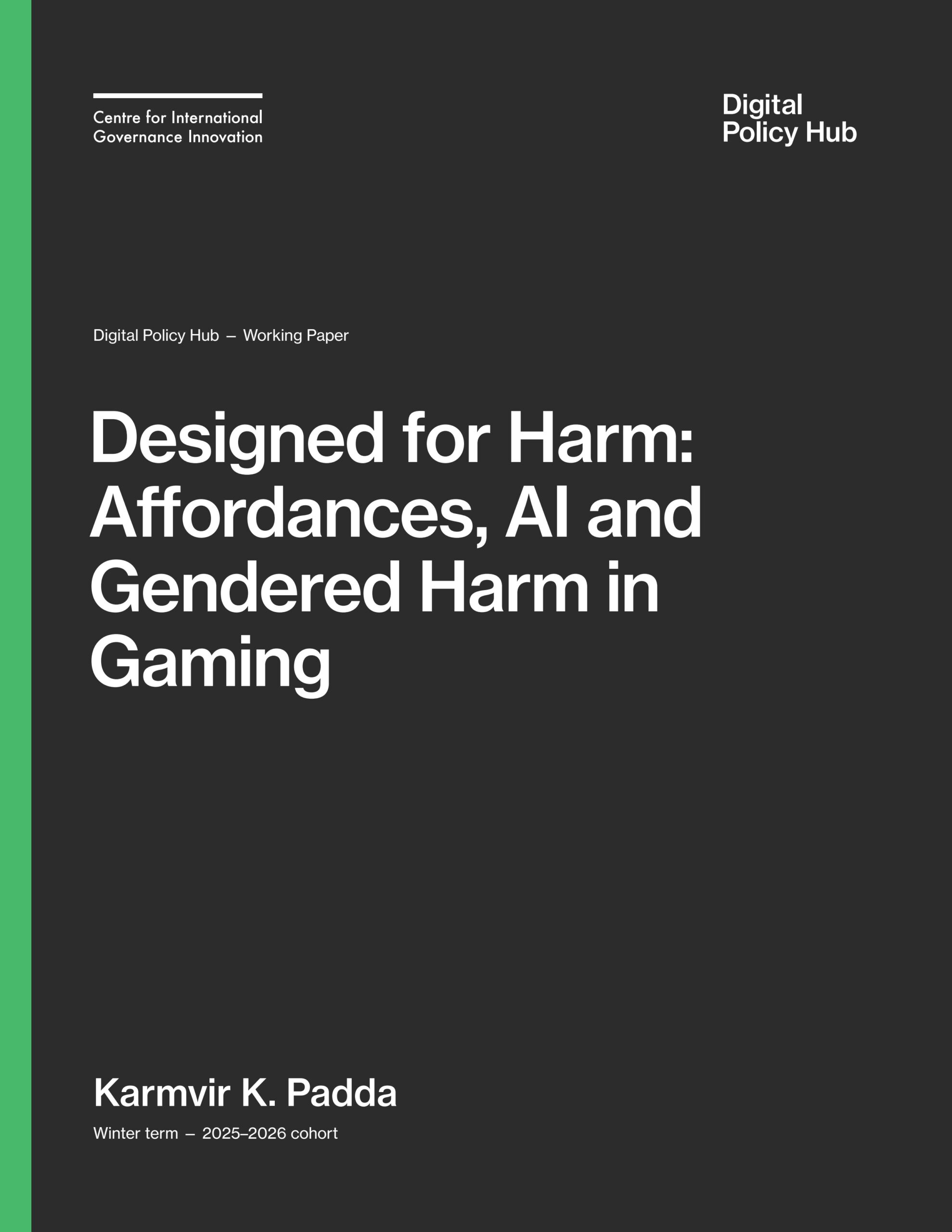 Designed for harm: Affordances, AI and gendered harm in gaming
