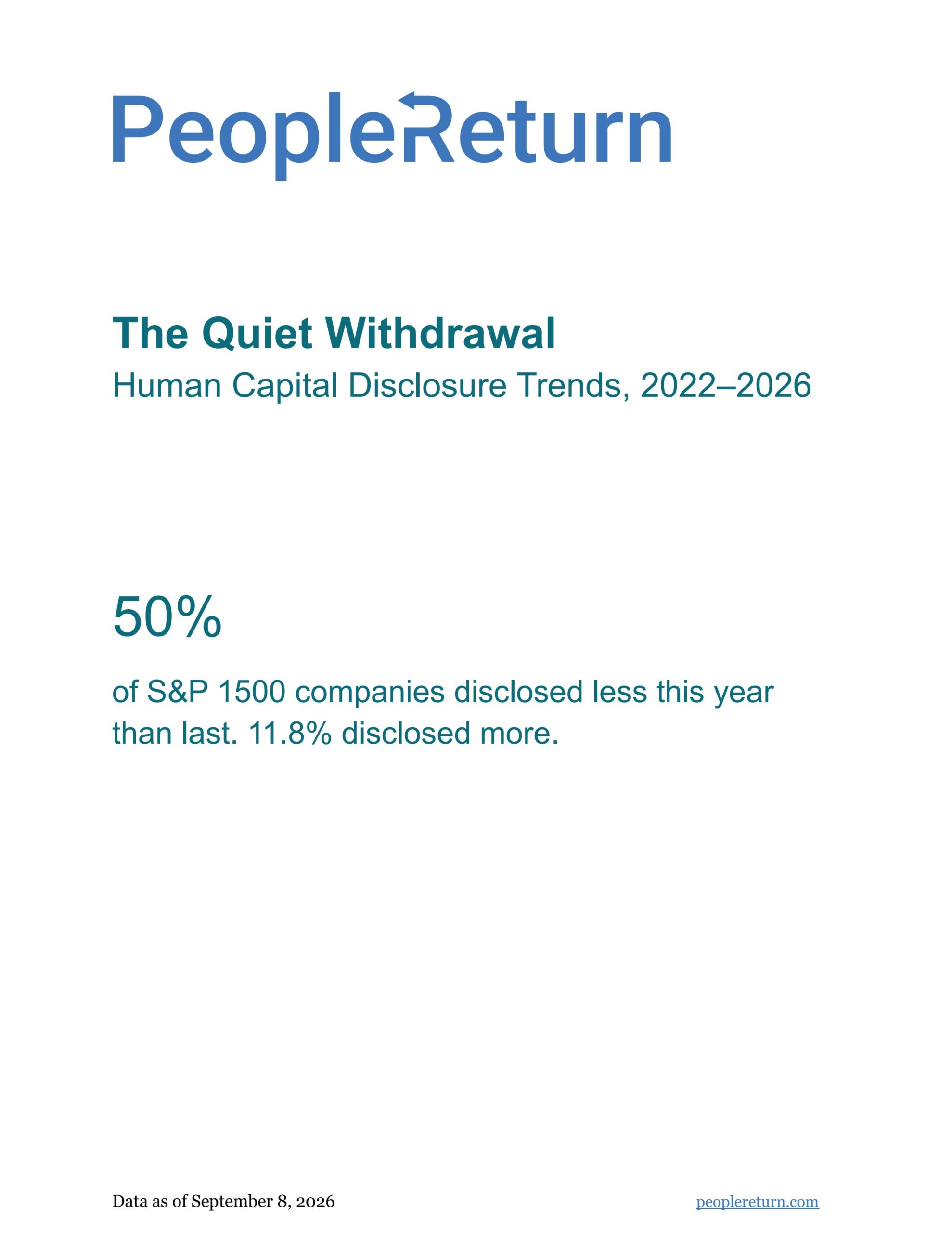 The quiet withdrawal: Human capital disclosure trends, 2022–2026