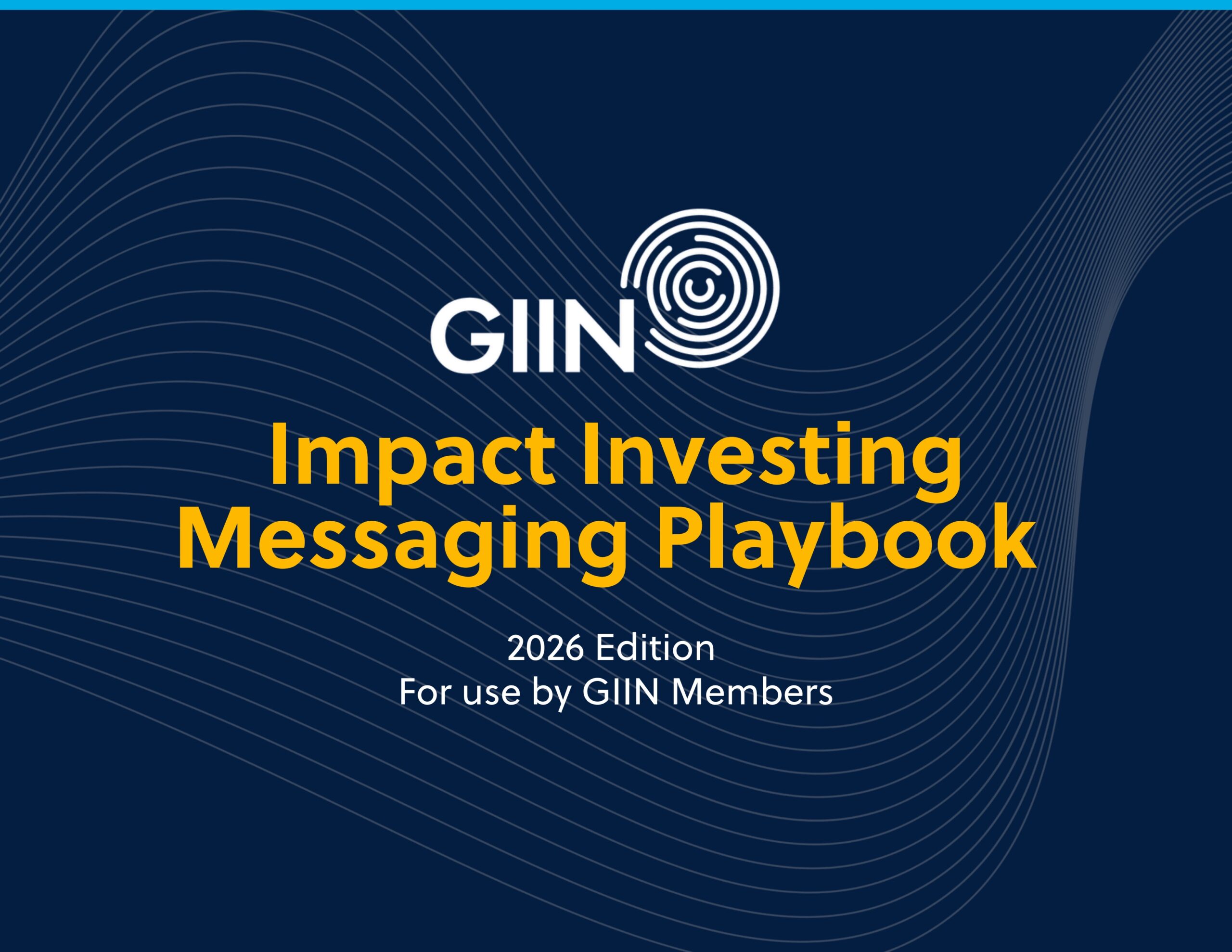 Impact investing messaging playbook