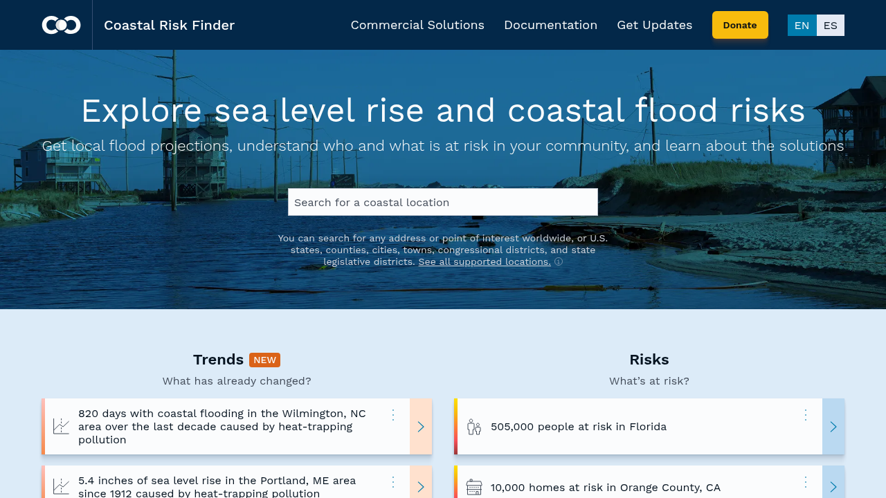 Coastal Risk Finder