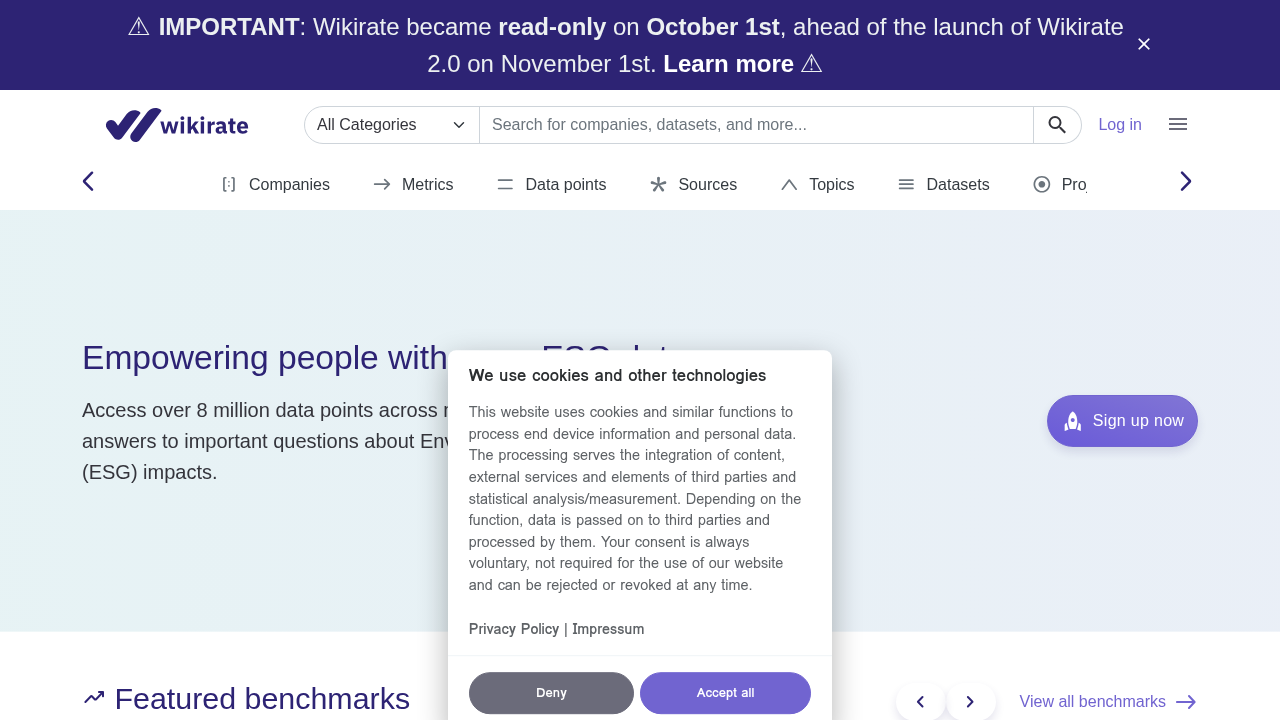 Wikirate 2.0 Open Data Platform