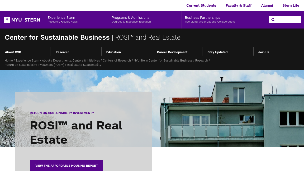 ROSI™ Real Estate: How Affordable Housing Providers Can Create Financial Value While Supporting Resident Stability