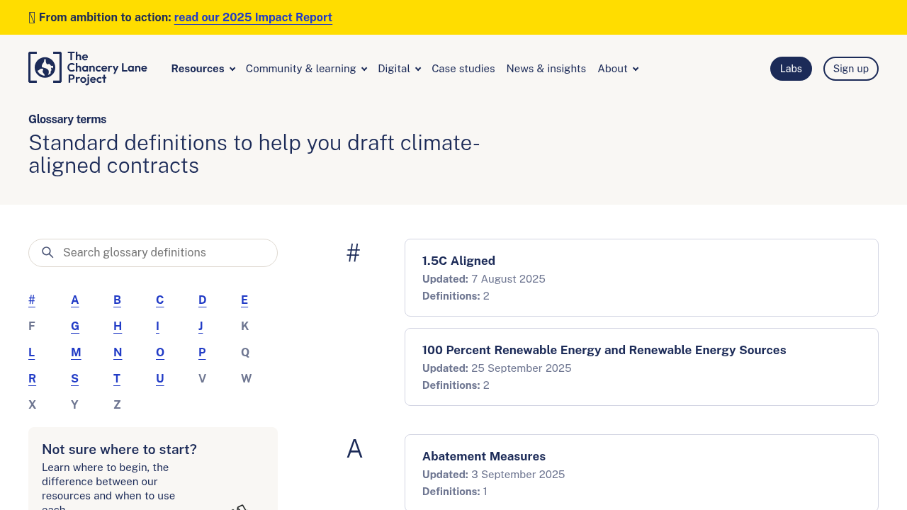 Net Zero Glossary