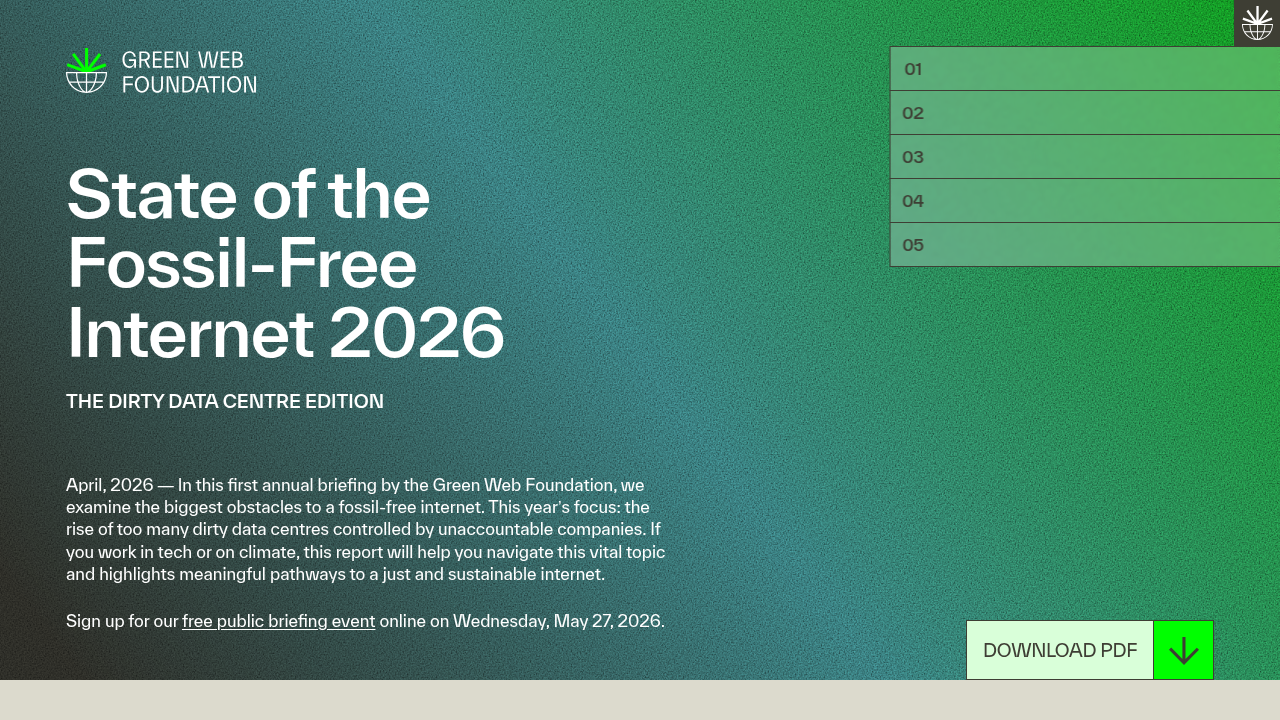 Fossil Free Web 2026