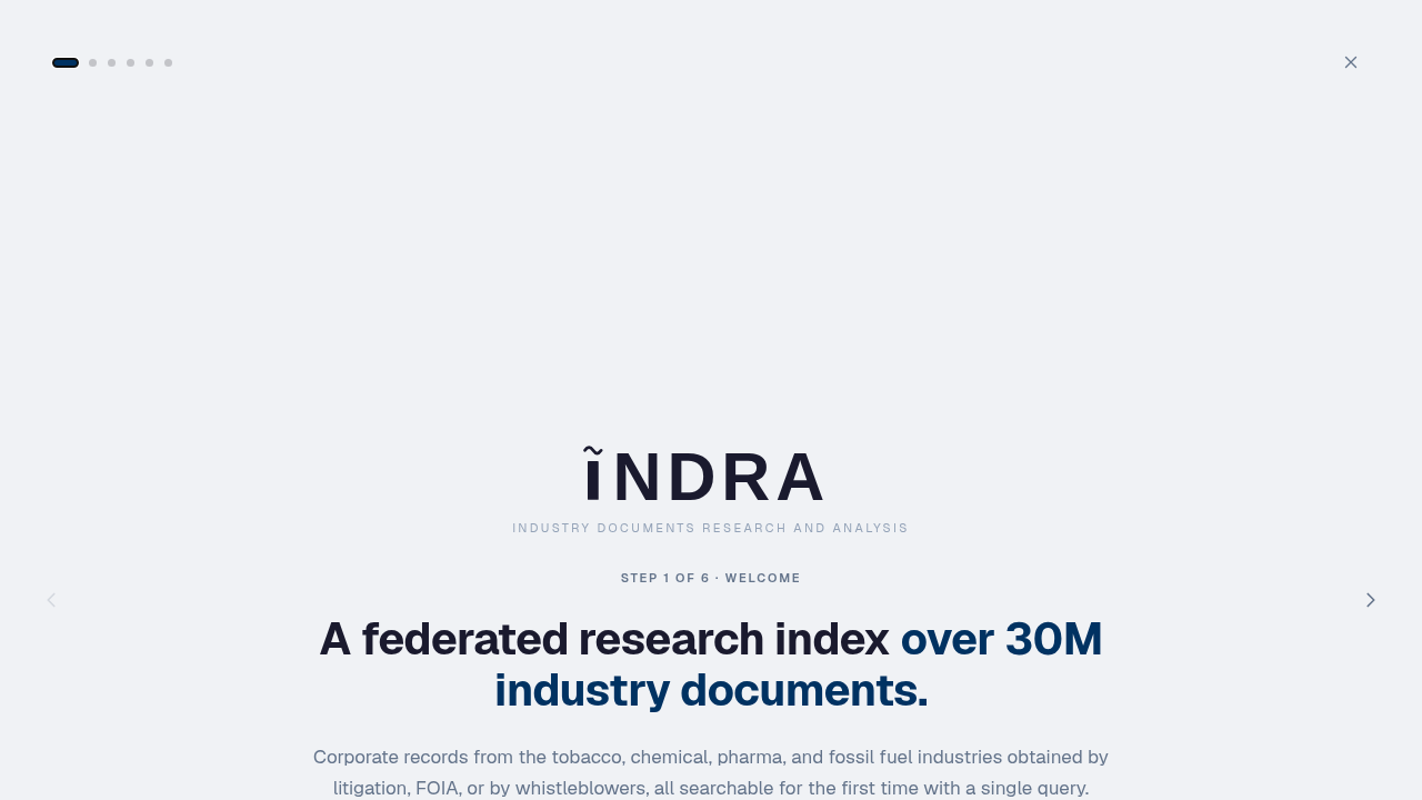 INDRA: A New AI Tool for Exploring Tobacco, Fossil Fuel, and Chemical Industry Archives