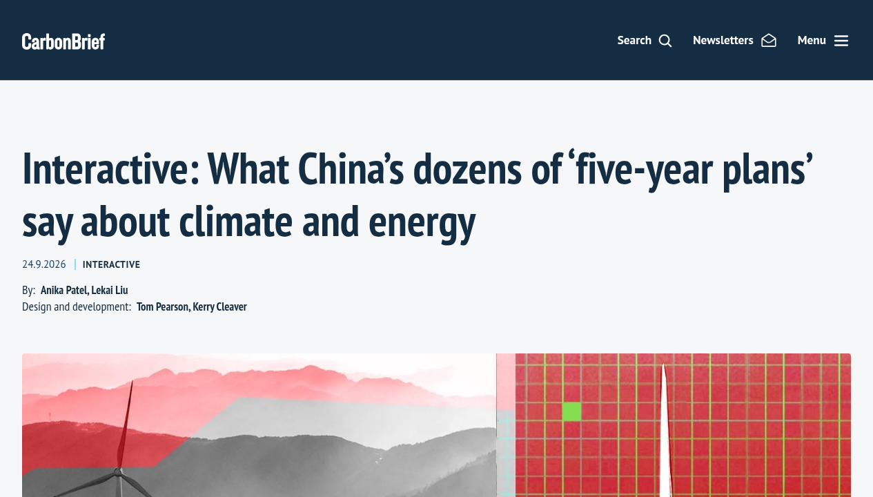 Interactive: What China’s ‘five-year plans’ say about climate and energy